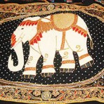 Fabric Elephant Curtain Design 001