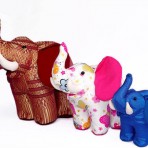 Toys Doll Elephant Silk Fabric 003