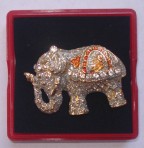 Metal, Brooch pin elephant 006