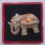 Metal, Brooch pin elephant 006